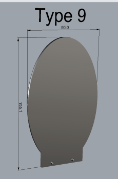 Light-Blade Type 9 inkl. Halter (55mm Aufnahme)